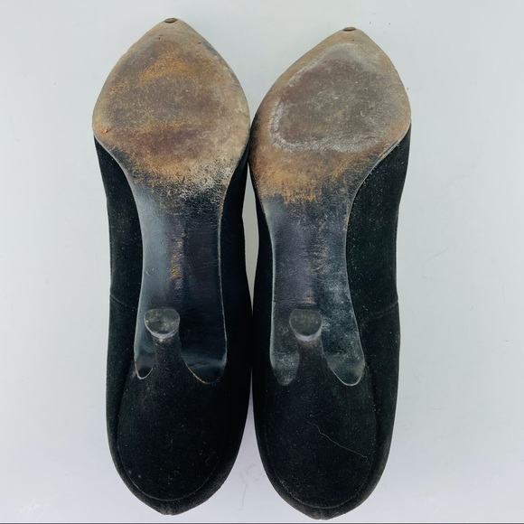 Vintage Rhythm Step Black Velvet Pumps -Size 6.5 - Picture 10 of 10